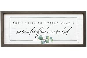 Simply Said, Inc. "What a Wonderful World" Farmhouse Sign