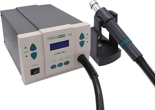 Miniatura 4 de Estación de aire caliente VIPFIX 110V 1000W QUICK 861DW con 3 boquillas gratis estación de soldadura original para iPhone Miro Soldadura Rework