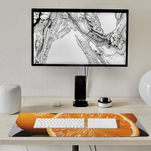 Tapis d'écriture orange grand format pour la maison et le bureau - 7