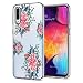 Produktbild Conie® Handyhülle Rück Schale für Samsung Galaxy A50 / A30s, Ultra Slim TPU Hülle aus Silikon mit Bilder Motiv, Kanten Display Kamera Schutz, Motiv Blumen Design