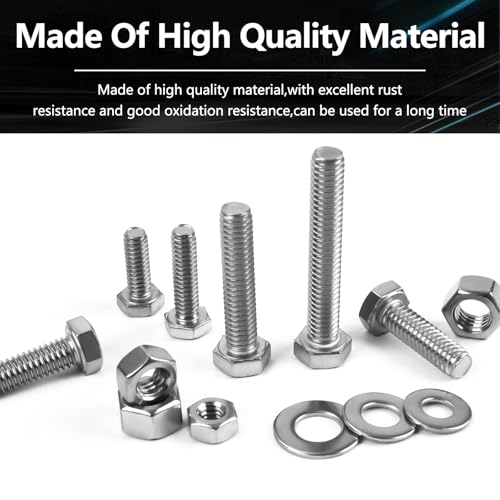 Kit surtido de tornillos 1/4 y rosca hexagonal para evitar desajustes 5