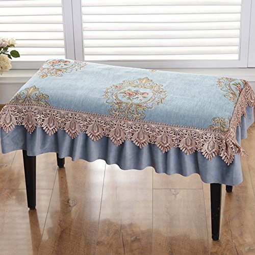 Xmzddz Piano Stool Cover Lace Cushion,Dining Chair Mat Dinette Mat Rectangular Bench Cover Pad For Dining Room Piano Non-Slip Chair Pad-A 78X38Cm(31X15Inch) #TOP7