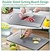 Titanium Cutting Boards for Kitchen [Set of 3], Double Sided Pure Titanium Cutting Board | Easy to Clean | Dishwasher Safe | Food-Grade Raw & Cooked Foods or Outdoor Camping Chopping Board