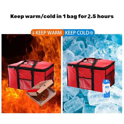 Zoofox ZO-DELIVERYBAG-OXFORD-XL-R Insulated Food Delivery Bag, Xxxl Premium Commercial Catering Thermal Bag thumb #4