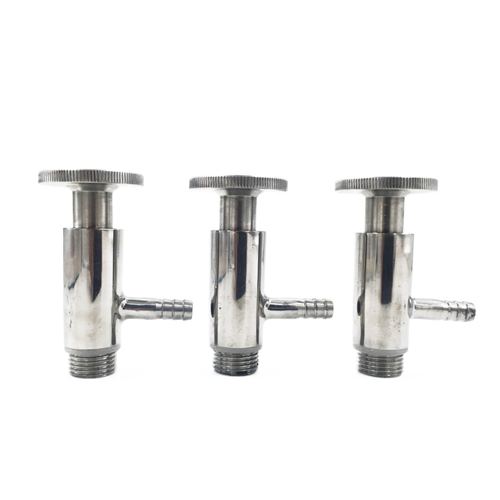 HYUJNAFZR 1/2" Male Thread Sample Valve DN15 Stainless Steel SUS304 Elliptic Sampling Valve