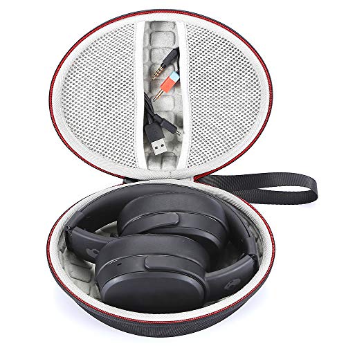 Hard Carrying Case for Skullcandy Crusher, Skullcandy Hesh 3 Bluetooth Wireless Over-Ear Headphones, Travel Carrying Storage Bag - Black