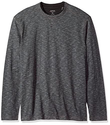Arrow Men's American Heritage Long Sleeve Slub Crewneck Doubler Solid Shirt