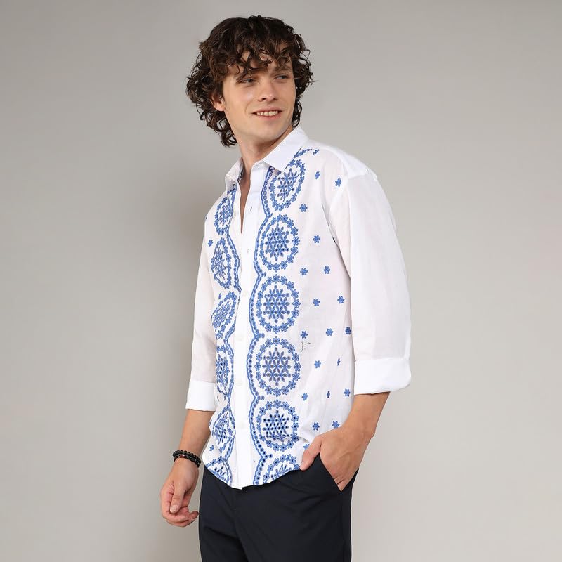 Image of CAHOOT Men's Brushed Buffalo Check Shirtfor Casual Wear | Spread Collar | Long Sleeve | Button Closure | Shirt Crafted with Comfort Fit for Everyday Wear
