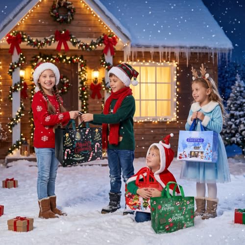 Christmas Gift Bags 8 pcs Reusable Non Wove $5 - image 5
