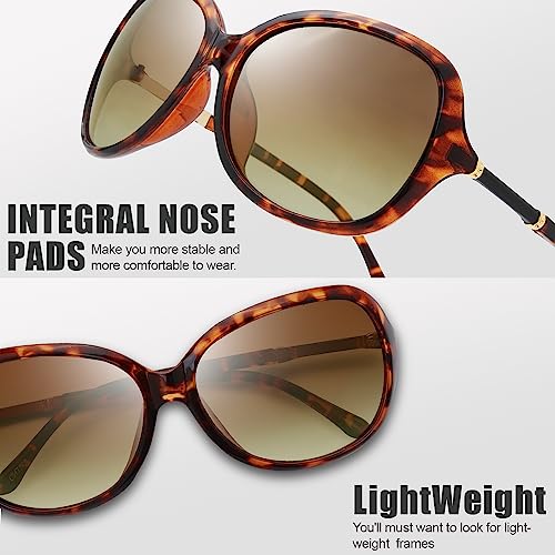 Image of The Fresh Women's Oversized Square Jackie O Cat Eye Hybrid Butterfly Fashion Sunglasses - Exquisite Packaging