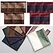 GDFHULOG 5pcs Men's Handkerchiefs Traditional Handkerchief Breathable Fashion Headscarf for Wedding and Business