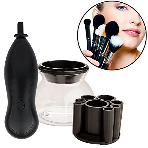 Upgraded Makeup Brush Cleaner and Dryer Spinner, Weton Portable Automatic Brush Cleaner Dries Makeup Brushes Dual Speed Level Anti-skid Handle Dryer Machine