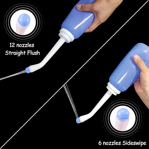 Miniatura 2 de Botella de bidé personal de mano, botella para cuidado y limpieza posparto suave, cuidado femenino, limpieza personal del perineo, bidé portátil de