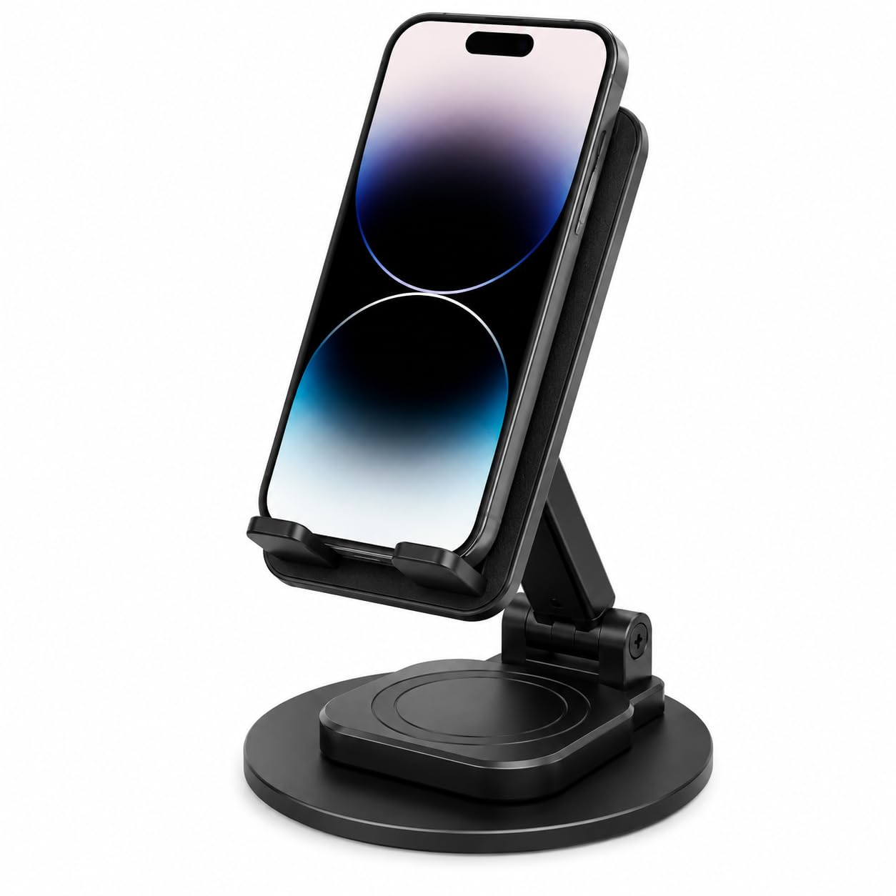 Mobile Stand for Desk, Foldable Mobile Stand With Multi Angle Phone Stand, Metal Mobile Stand, Phone Holder for Table, Mobile Phone Stand for Study, Portable Mobile Stand for Home, Office & Bed-image-8