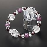 仏壇屋 滝田商店 特選腕輪念珠 四神ブレス ルビー(ミラーカット)8mm ガーネット6mm 本水晶スターシェイプ 内周約16.5cm◆数珠ブレスレット・風水・開運・お守り【滝田商店発行 証明書付】