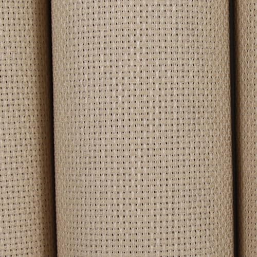 Image of KCS 4 /6 pc of 12 inch x 18 inch 30cmx45cm 16CT Counted Cotton Aida Cloth Cross Stitch Fabric (Cream+Khaki, 6 pc)