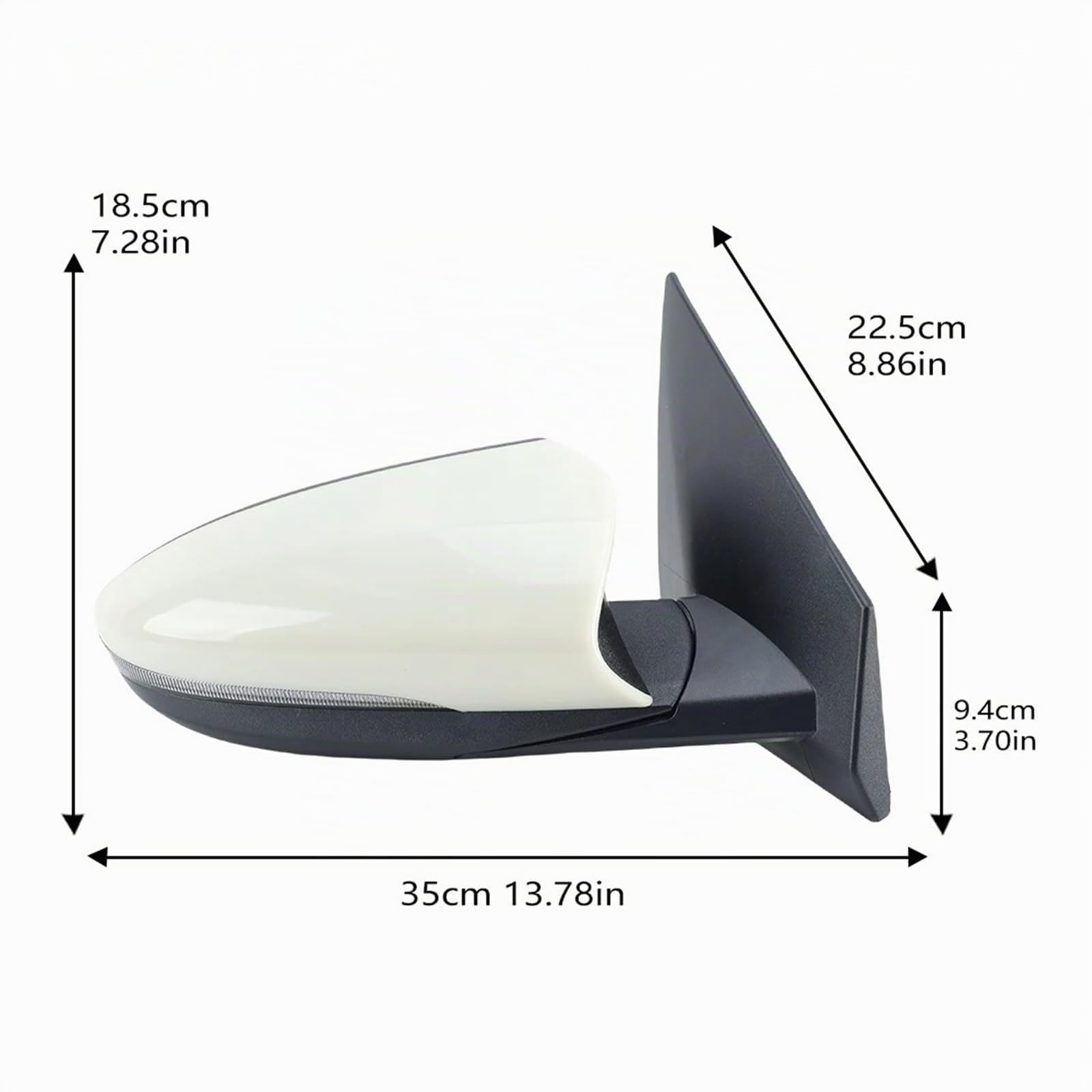 Espejos Exteriores para Automóviles Para Hyundai Para I20 MK3 BC BI 2020-2024 Conjunto Espejo Retrovisor Lateral 5 Cables Imprimación Blanca Luz Señal Giro Espejo Retrovisor Accesorios ESPEJO RETROVIS