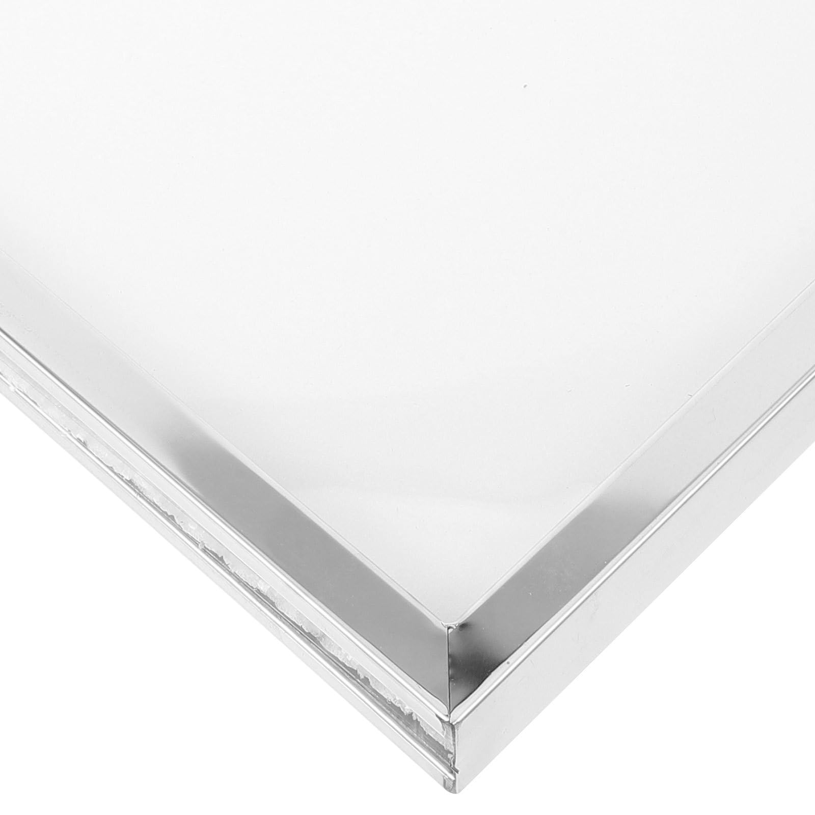 Soporte de doble cara de acero inoxidable para carteles horizontales A4 resistente a la humedad en espacios públicos y comerciales, fácil instalación y diseño duradero