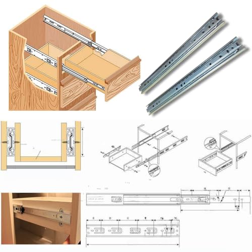 4 Corrediça Telescópica 30cm – 300mm 2 PAR Gaveta Moveis Armário Trilho Zincada Reforçada Corredica