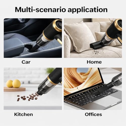 Image of PORTGUN 21000 Pa Cordless 4 in 1 Portable Car Vacuum Cleaner & Blower