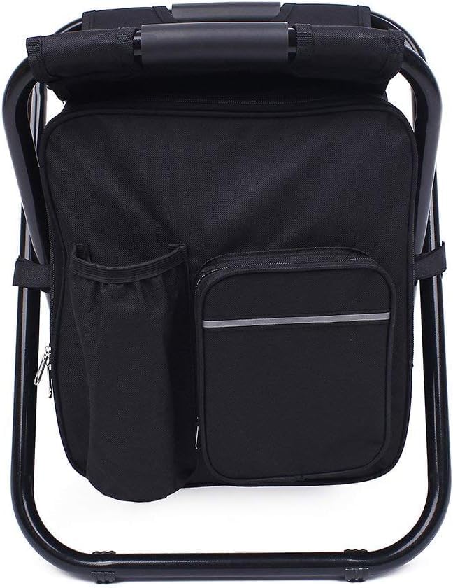 Miniatura 5 de inbesk Mudder Outdoor Camping Chair with Cooler Bag, Folding Backpack Chair with Insulated Picnic Bag and Storage Pockets, Hiking Hunting Fishing