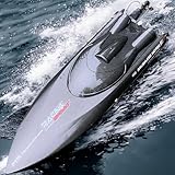 Ssccgym RTR 25.5Inches FT011 Large Brushless Remote Control Boat RC Speed Watercraft 2.4G 4WD 55KM/H for 14Y+ Hobby Adult (1-Battery)