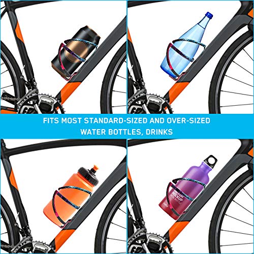 image for Ideashop Bike Water Bottle Holder, 2Pack Aluminum Alloy Lightweight Bi