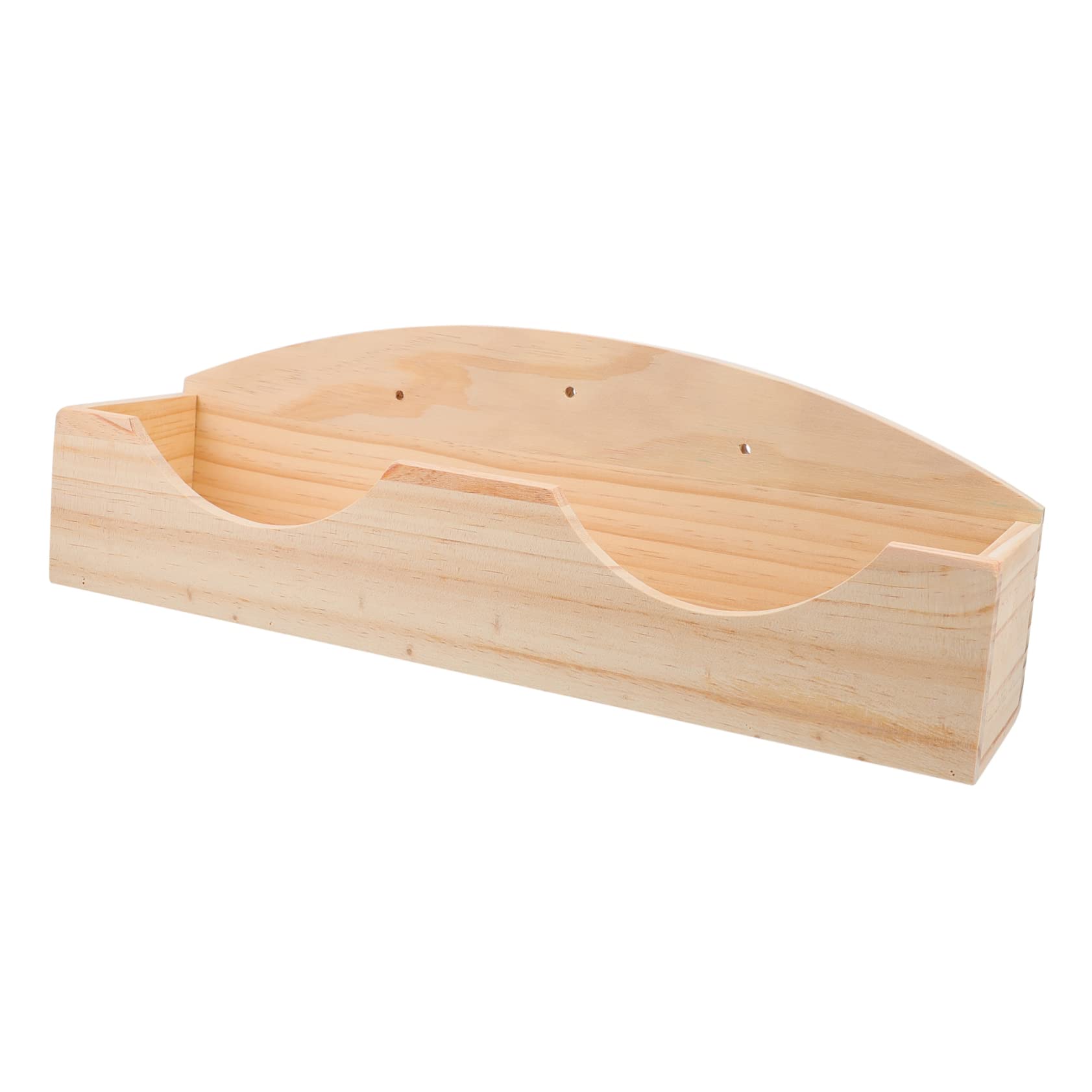 Supvox Kleine Holz Futterkrippe Aus Holz Grasfutterspender Für Kaninchen Und Kleintiere Abnehmbar Sauberer Käfighalter Für Meerschweinchen Und Chinchillas