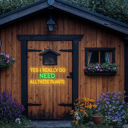 Image of inchYes I Really Do Need All These Plants inch Neon Sign USB for Wall Decor