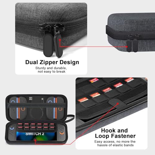 Carrying Case for Nintendo Switch 2 (2025) , Travel Bag with 12 Card Slots by Plynexis - Used condition - Image 8
