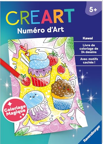 Creart livre de coloriage magique : Kawai Ravensburger Jeux France - vue 2