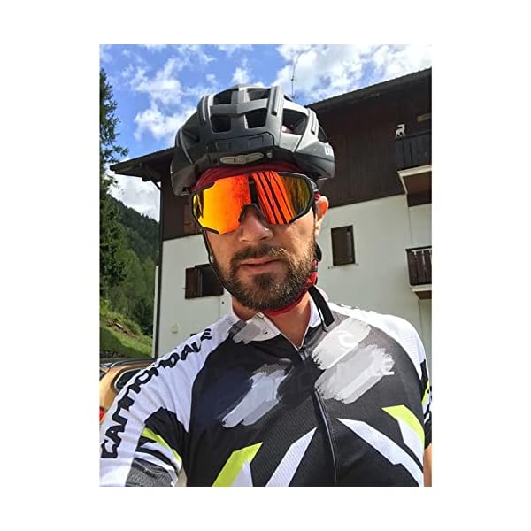 X-TIGER-Gafas-de-Ciclismo-con-5-Lentes-Intercambiables-Adecuadas-Para-el-Ciclismo-el-Golf-la-Pesca-la-Conduccion-Y-Otros-Deportes-al-Aire-Libre-UV400