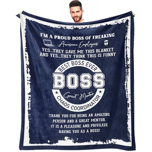 Image of Vervehub boss Blanket (Blue, 60x50 Inch)