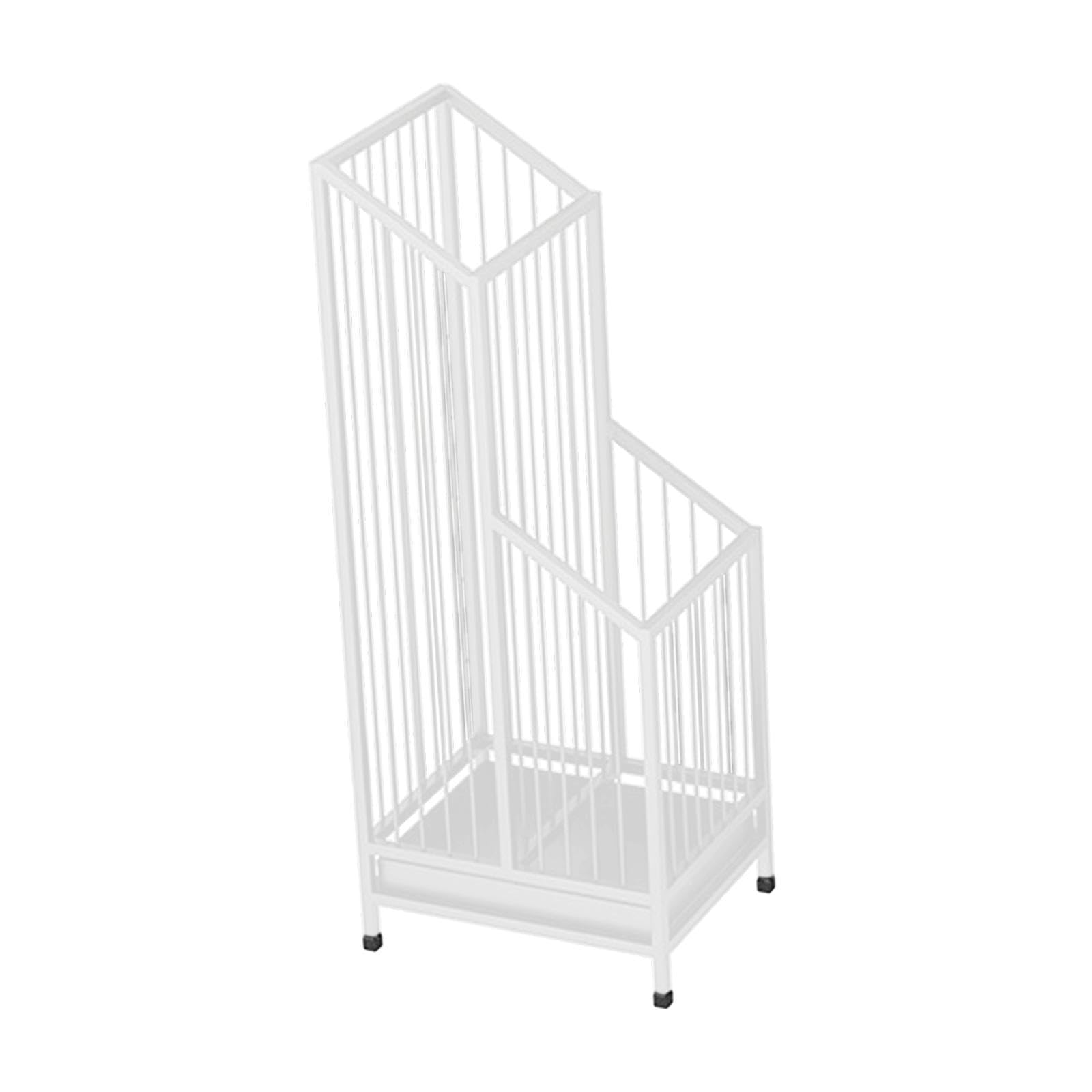 Porte-parapluie design ajouré en métal épais blanc de qualité supérieure