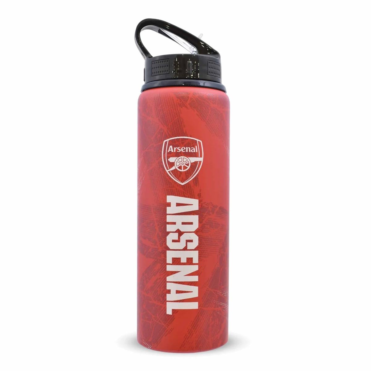 Hy-Pro Officially Licensed West Ham United F.C. Aluminium Water Bottle - 750ml, Integrated Folding Straw, Leakproof, Lightweight, Great Football Gift Idea
