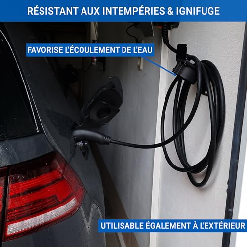 Support Cable Type 2 Mural Evite Cable au Sol Voiture Electrique - 7