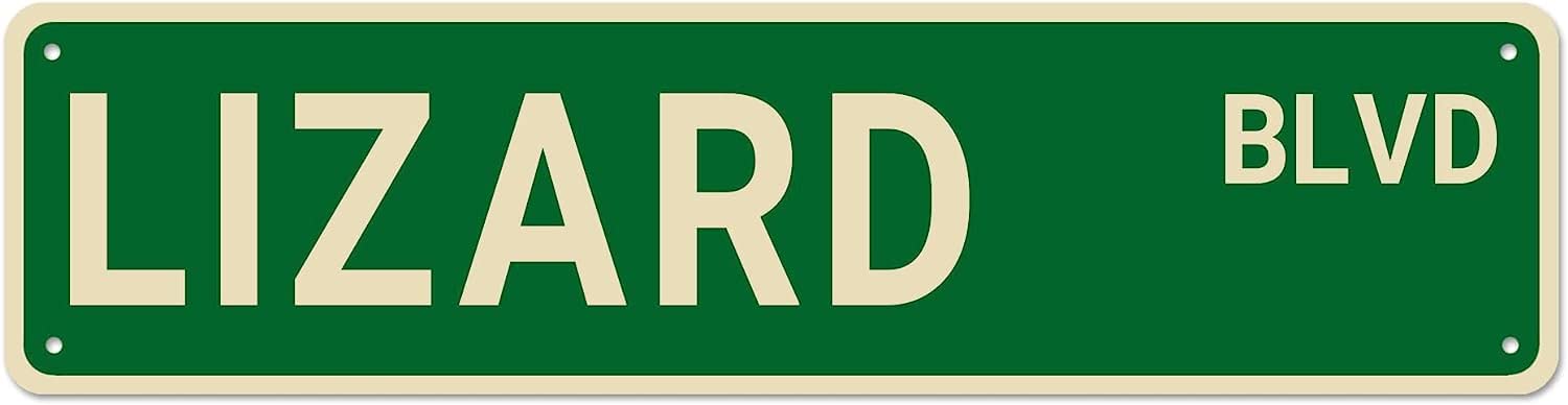 LIZARD BLVD Vintage Tin Signs Art Plaque Aluminum for Bedroom Kitchen Garden Wall Bar Club Coffee Hanging Home Decor 4x16 Inch