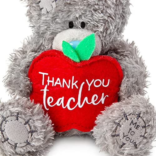 ME TO YOU Thank You Teacher Tatty Teddy Plush Bear 10cm High - Official Collection, Grey, Blue - Image 3