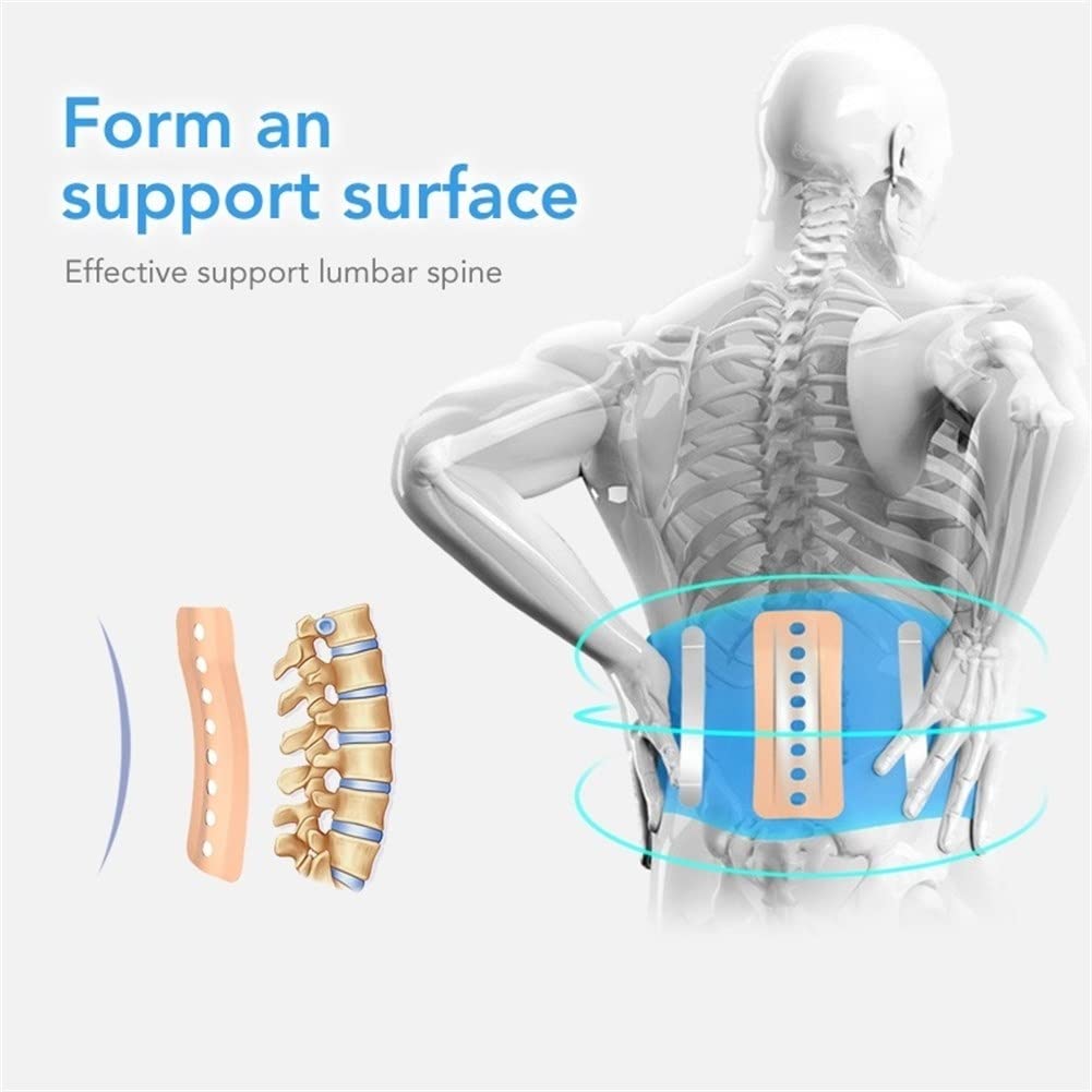 Faja Lumbar - Compresión Ajustable - Transpirable - for Gimnasia, Postura, Halterofilia, Trabajo (Color : B, Size : XXL)