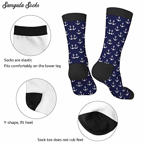 Image of Crew Socks for Woman Size 6-8 Tropical Wildlife Bright Teal Girls Socks