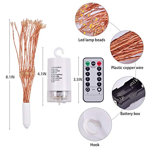 Luci Fatate Natalizie LED Fuochi d'Artificio Luci