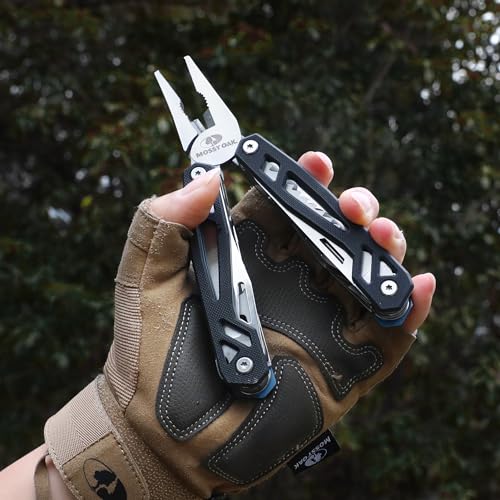 MOSSY OAK Multitool, 21-in-1 Stainless Steel Pocket Knife with G10 Handle, Screwdriver Sleeve, Self-locking Pliers with Sheath-Perfect for Outdoor, Survival, Camping, Hiking, Simple Repair - Image 3