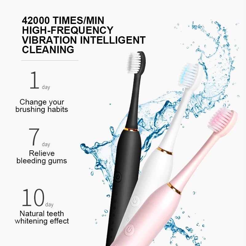 Top-Selling Rechargeable Electric Toothbrush, Affordable and Stylish Fashion Electric Toothbrush, Black - Image 3