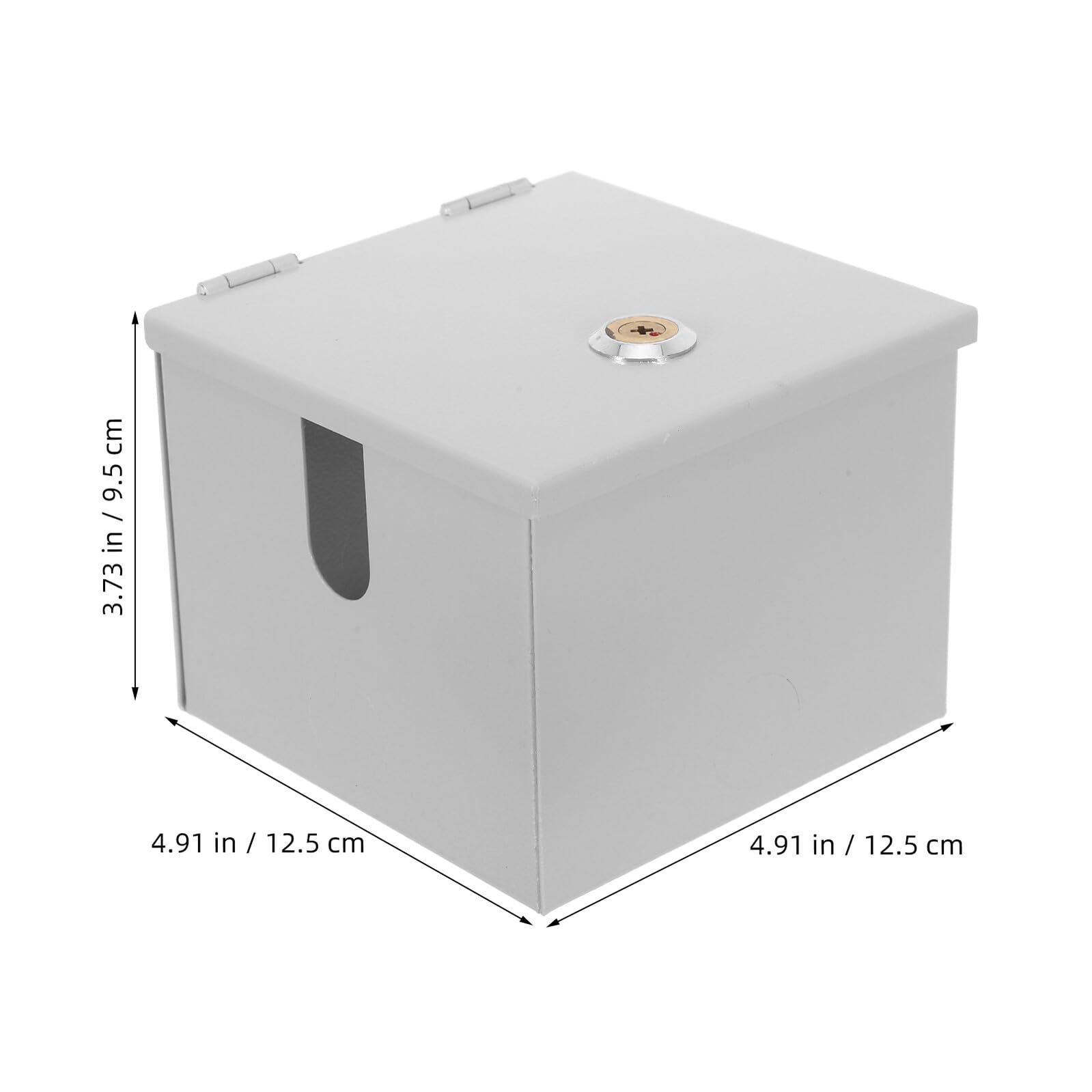 Copripresa Elettrico Esterno per Auto, Antifurto, Ferro Argento | Scatola di Presa Elettrica Esterna, Installazione Facile, Interruttore Integrato, per Giardino e Outdoor