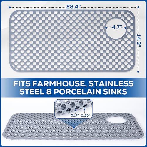 Protectora de Fregadero de Silicona para Cocina 28.4 x 14.3 pulgadas miniatura 2