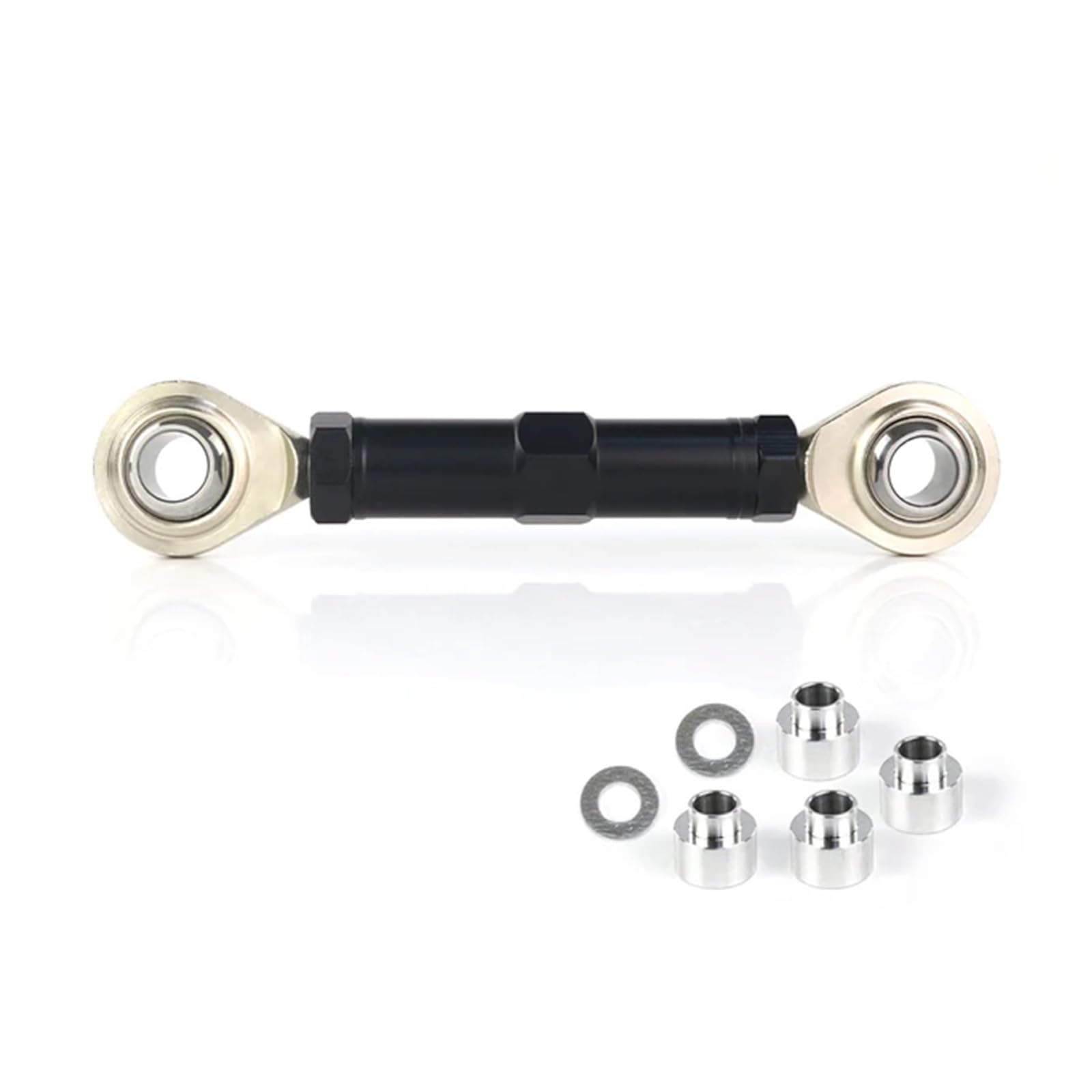 Absenkhebel for die Hinterradaufhängung, kompatibel mit Daytona 675 2006–2020, Street Triple 2007–2020, einstellbarer Tieferlegungs-Verbindungssatz(Noir)