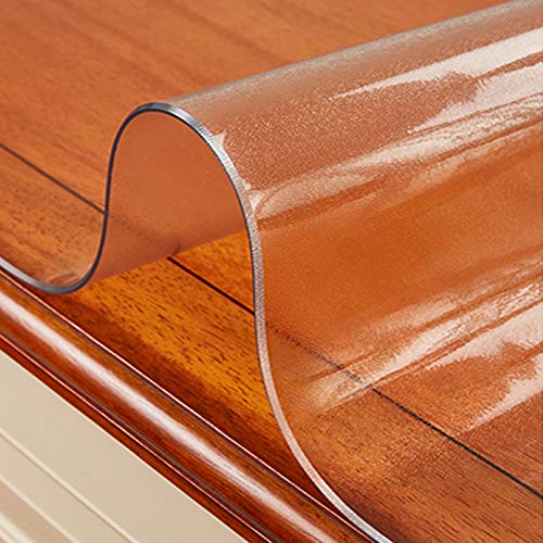 Nappe transparente 2mm mate imperméable pour meuble et tapis de sol plastique - 2