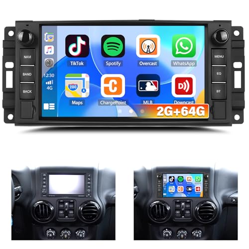 CAMECHO Android 13 Radio per Jeep ------ Basato sul potente sistema Android 13, una grande memoria 2G+64G. Si prega di controllare l'immagine per i modelli adatti e di verificare se il cruscotto dell'auto e l'adattatore di alimentazione corrispondono prima dell'acquisto