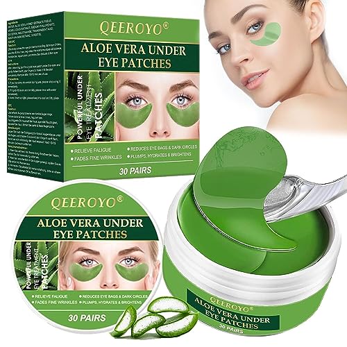 Patch Yeux, Eye Patch, Masque Yeux Collagène, Soin des yeux anti-rides, coussinets anti-âge pour hydrater, coussinets de gel pour les yeux rafraîchissants avec lifting immédiat, 30 paires