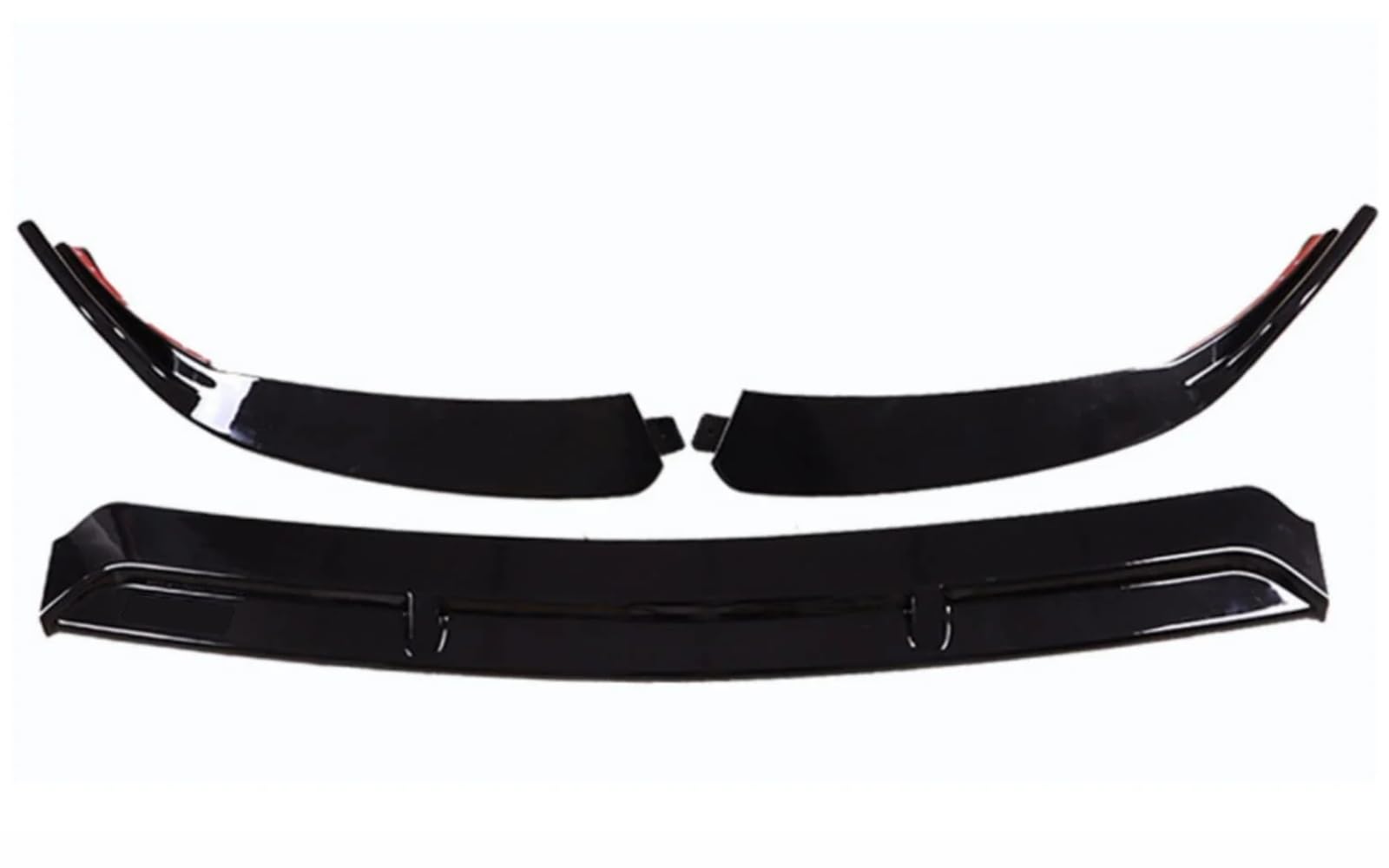 Mptuned Frontstoßstangen-Spoiler Glänzend Schwarz Kompatibel mit Mercedes-Benz E-Klasse W213 AMG Limousine 2020-2023 | Hochwertiger ABS Kunststoff, Inklusive Befestigungsmaterial